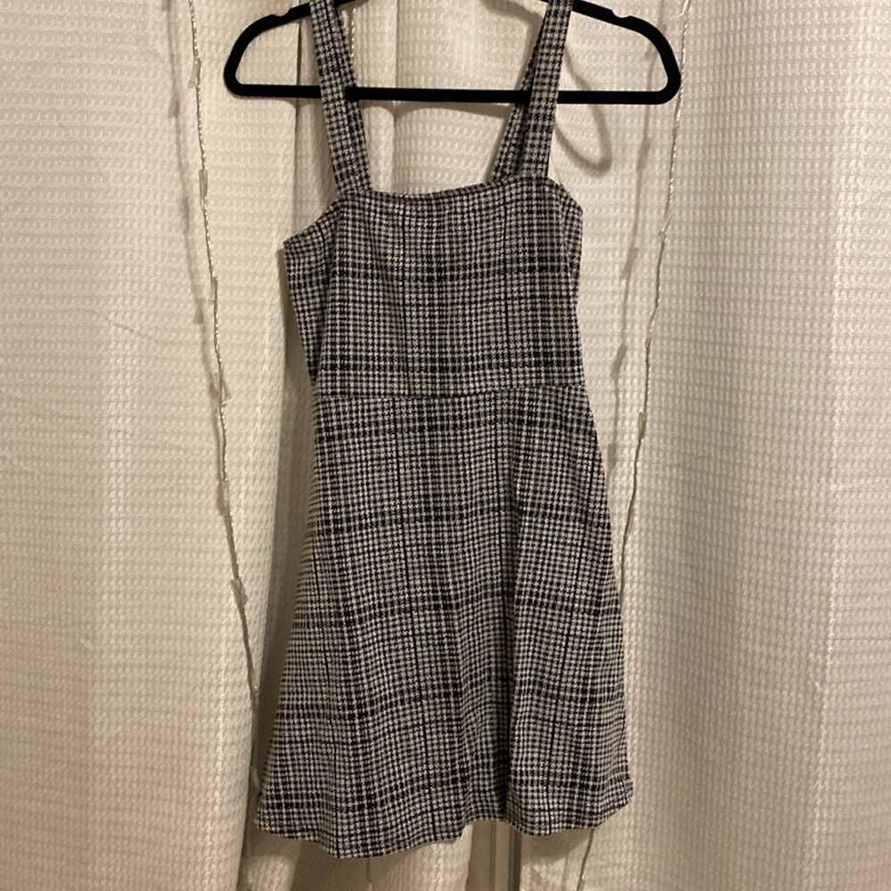 Grey and black dress